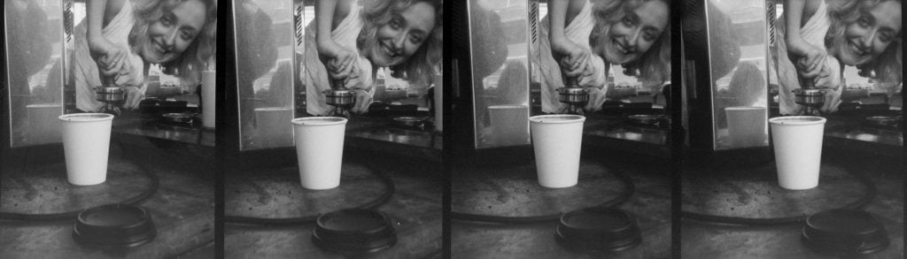 Anita Sikma making coffee